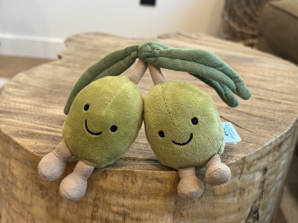 Jellycat Amuseables Pair Of Olives Small Plush Stuffies London Original Release
